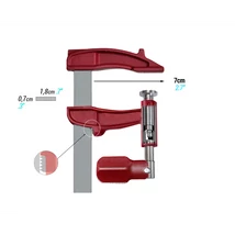 Csavaros gyorsszorító, PIHER, professzionális, 150 x 70 mm Csavaros gyorsszorító, PIHER, professzionális, 150 x 70 mm