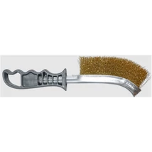 Drótkefe, ABRABORO, műanyag nyél, 1 soros, réz