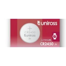 Gombelem, UNIROSS, CR2450, 3 V Gombelem, UNIROSS, CR2450, 3 V