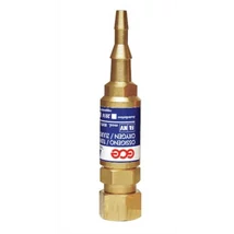 Visszavágásgátló, GCE, FBA-SG2L, markolathoz, oxygén, 1/4" , 6,3 mm tömlővéggel Visszavágásgátló, GCE, FBA-SG2L, markolathoz, oxygén, 1/4" , 6,3 mm tömlővéggel