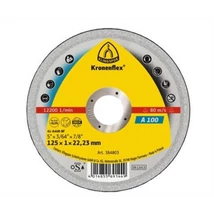 Darabolókorong, KLINGSPOR, A 100, inox, 125 x 1,0 x 22,2 mm Darabolókorong, KLINGSPOR, A 100, inox, 125 x 1,0 x 22,2 mm