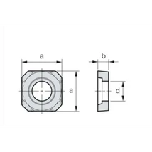 Alátétlapka váltólapkához, KORLOY, SS 42 Alátétlapka váltólapkához, KORLOY, SS 42
