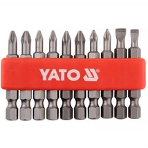 Csavarbehajtó bit készlet, YATO, 10 részes, 50 mm