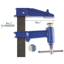 Csavaros gyorsszorító, PIHER, dugattyús, 500 x 150 mm Csavaros gyorsszorító, PIHER, dugattyús, 500 x 150 mm