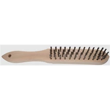 Drótkefe, ABRABORO, inox, 4 soros