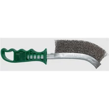 Drótkefe, ABRABORO, műanyag nyél, 1 soros, inox