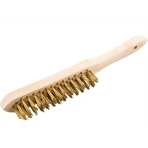 Drótkefe, KENNEDY, fanyeles, 4 soros, bronz