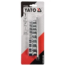 Dugókulcskészlet, YATO, torx, 9 részes, 1/4", 3/8" Dugókulcskészlet, YATO, torx, 9 részes, 1/4", 3/8"