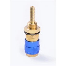 Gyorscsatlakozó aljzat MIG géphez, IWELD, D=6 mm tömlőhöz, kék Gyorscsatlakozó aljzat MIG géphez, IWELD, D=6 mm tömlőhöz, kék