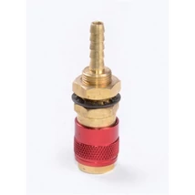 Gyorscsatlakozó aljzat MIG géphez, IWELD, D=6 mm tömlőhöz, piros Gyorscsatlakozó aljzat MIG géphez, IWELD, D=6 mm tömlőhöz, piros