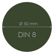 Hegesztőüveg, átmérő 50 mm, DIN 8 Hegesztőüveg, átmérő 50 mm, DIN 8