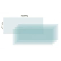 Hegesztőüveg, IWELD, Nored Eye, polikarbonát, belső, 42 x 103 x 1,0 mm Hegesztőüveg, IWELD, Nored Eye, polikarbonát, belső, 42 x 103 x 1,0 mm