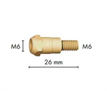 Közdarab, BINZEL, MIG, MB24, M6/M6 x 26 mm