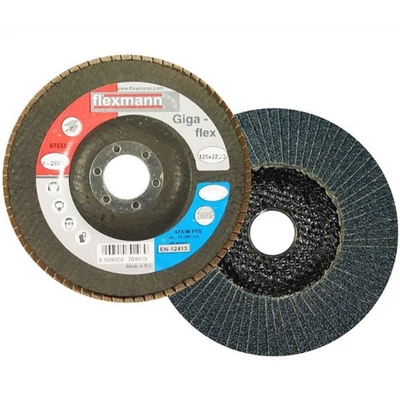 Lameller, FLEXMANN, Gigaflex, inox, 125 x 22,2 mm, P80