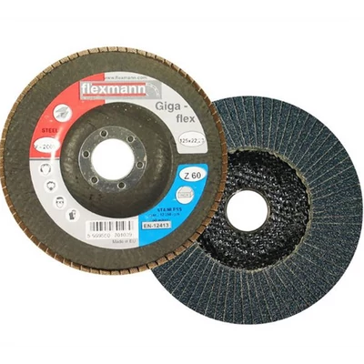 Lameller, FLEXMANN, Gigaflex, inox, 125 x 22,2 mm, P60