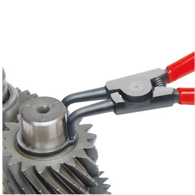 Seegergyűrűfogó, KNIPEX, külső, hajlított, 125 mm, 10-25 mm