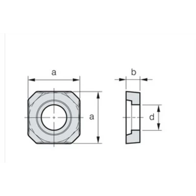 Alátétlapka váltólapkához, KORLOY, SS 42 Alátétlapka váltólapkához, KORLOY, SS 42