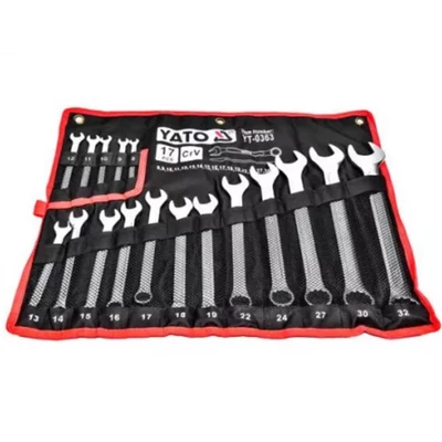 Csillag-villáskulcs készlet, YATO, 17 részes, 8-32 mm Csillag-villáskulcs készlet, YATO, 17 részes, 8-32 mm