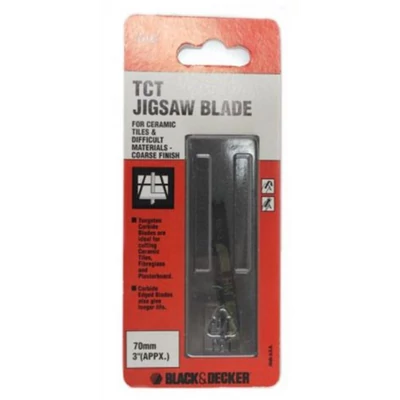 Dekopírfűrészlap, BLACK&DECKER, kerámia, durva Dekopírfűrészlap, BLACK&DECKER, kerámia, durva