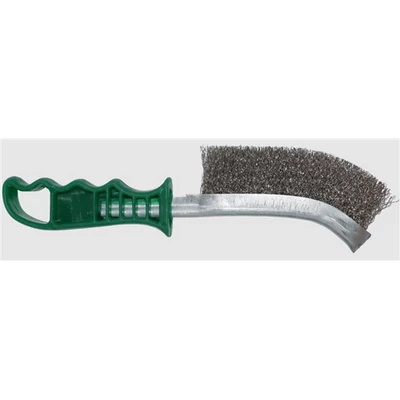 Drótkefe, ABRABORO, műanyag nyél, 1 soros, inox