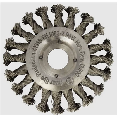 Drótkorong, ABRABORO, inox, sodrott, 125 x 22,2 mm Drótkorong, ABRABORO, inox, sodrott, 125 x 22,2 mm