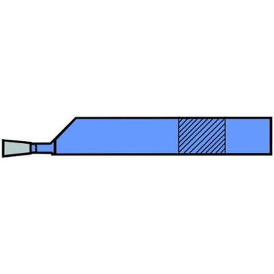 Esztergakés, ESZTOR, leszúró, jobbos, ISO-07, P30, 25 x 16 mm