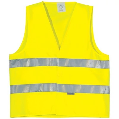 Fényvisszaverő mellény, sárga, XXL