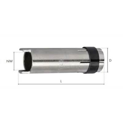 Gázterelő, BINZEL, MB25AK, MIG, ponthegesztéshez Gázterelő, BINZEL, MB25AK, MIG, ponthegesztéshez