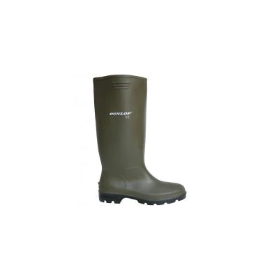 Gumicsizma, DUNLOP PRICEMASTOR 380VP, saválló, zöld, PVC, 42. méret