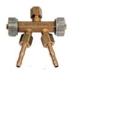 Ikerelosztó, GCE, CO2, 3/8" Ikerelosztó, GCE, CO2, 3/8"