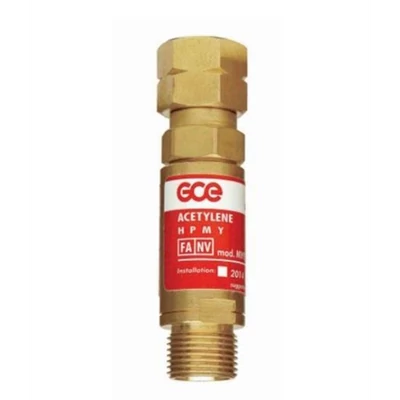 Visszavágásgátló, GCE, FR-18, nyomáscsökkentőhöz, égőgáz, 3/8", balmenetes
